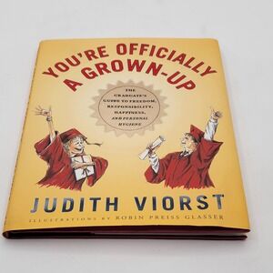 Judith Viorst You're Officially a Grown-Up Hardcover 1st Ed Graduation Excellent